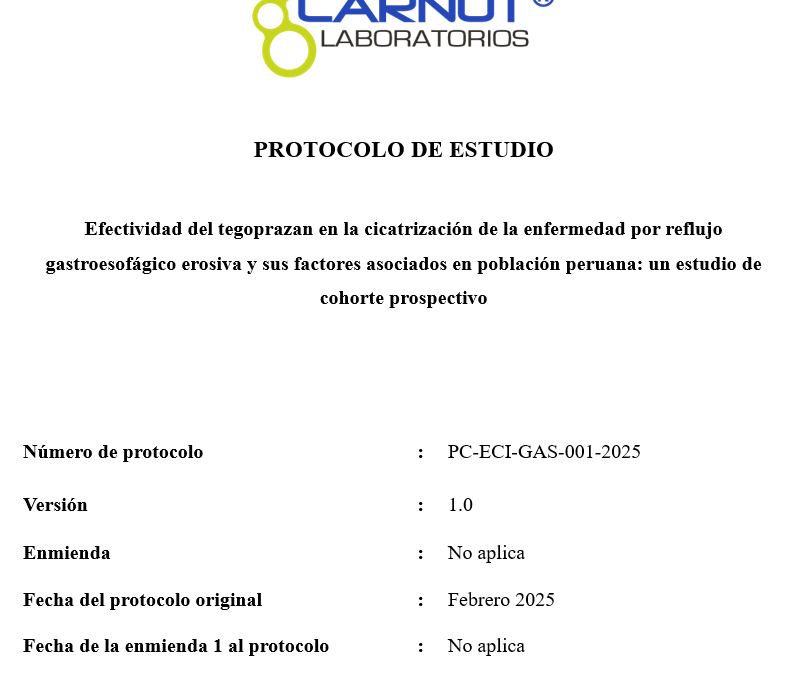 Efectividad del tegoprazan en la cicatrización de la enfermedad por reflujo gastroesofágico erosiva y sus factores asociados en población peruana