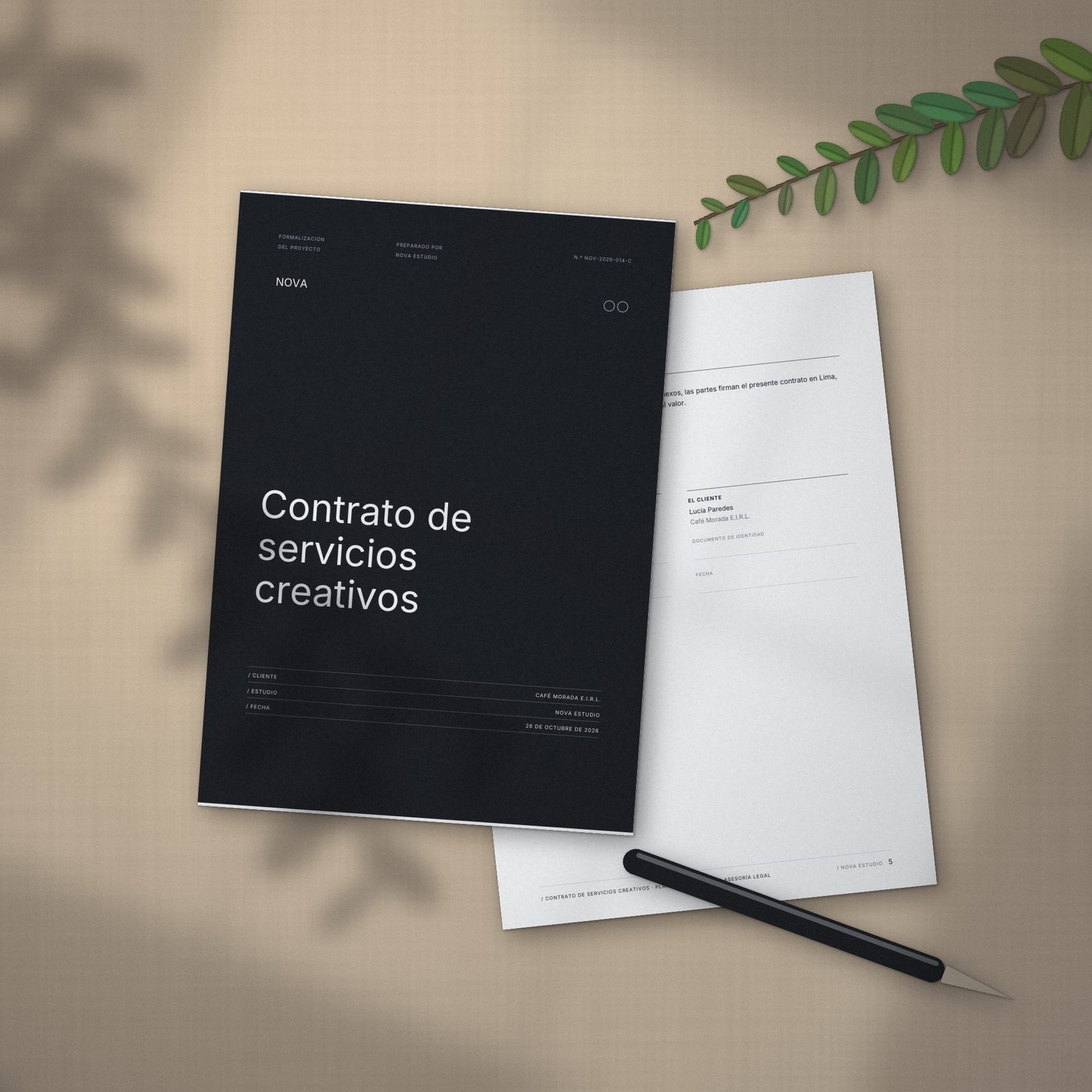 Contrato de servicios creativos